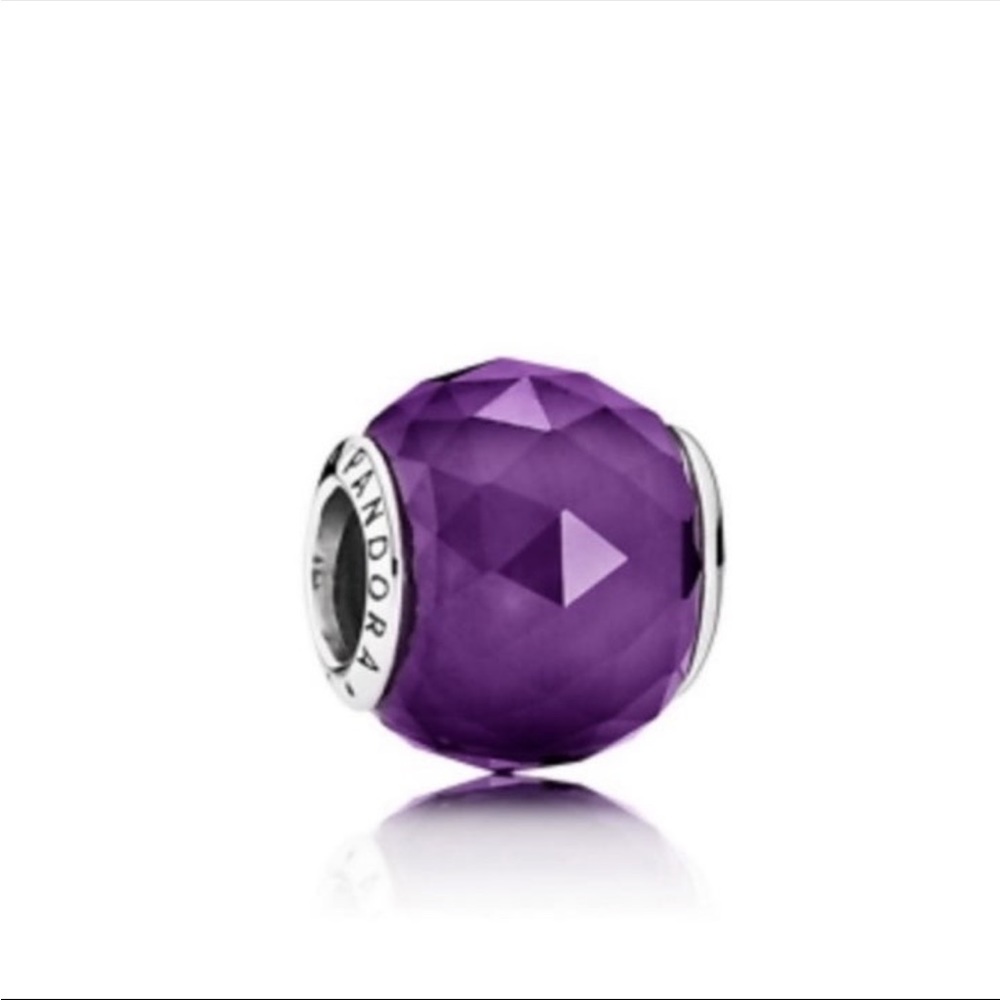 NEW PANDORA Geometric Facets, Royal-Purple Crystal
